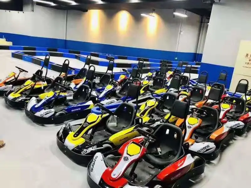 Made-in-China Gold Supplier Two Seat Electric Go Kart Playground Racing Games Adult Go Kart for Sale