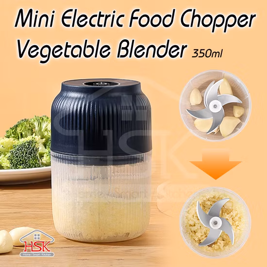 Портативный мини-кухонный измельчитель для еды, электрический измельчитель для чеснока